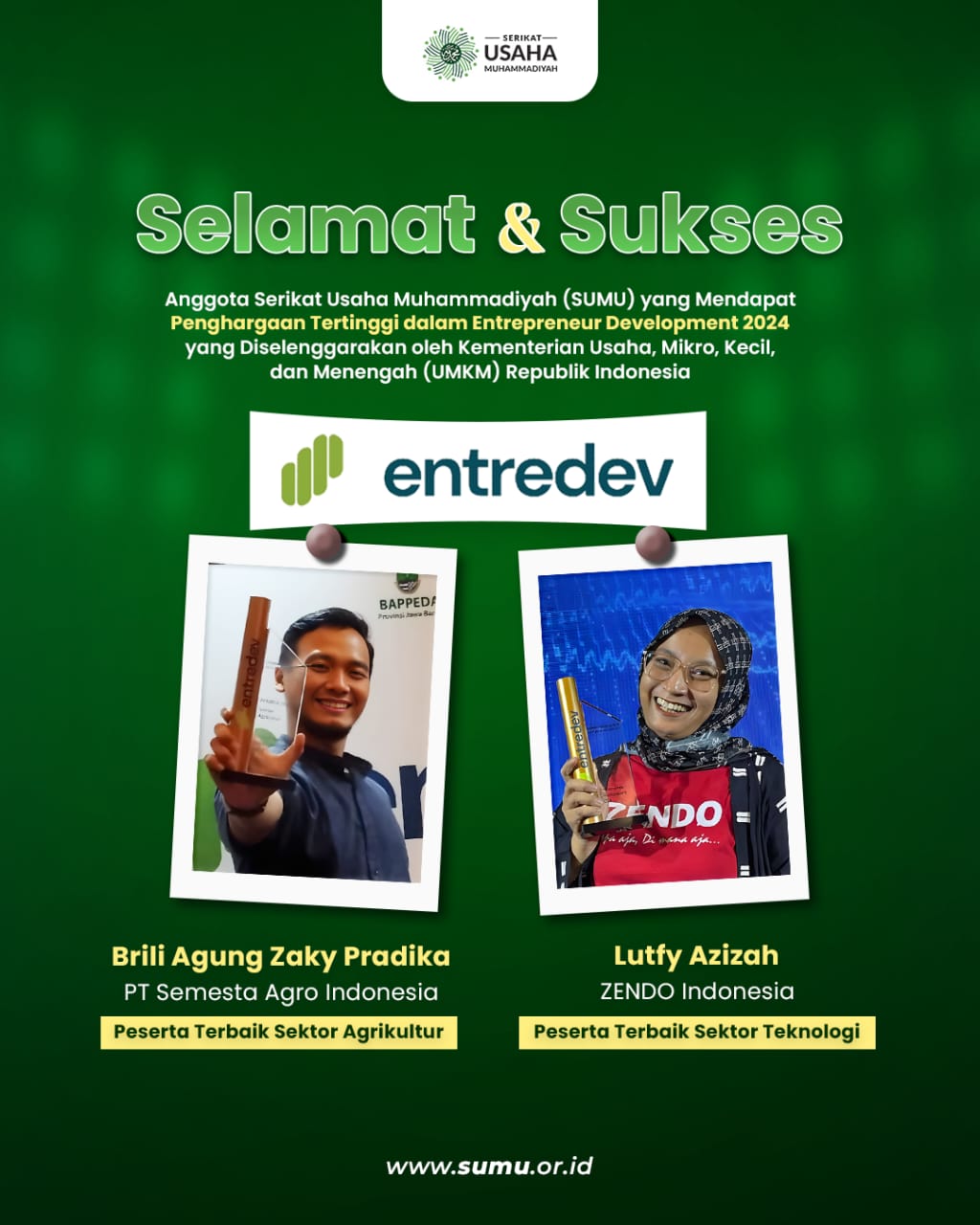 Dua Anggota Serikat Usaha Muhammadiyah Menang Kompetisi Bisnis Nasional